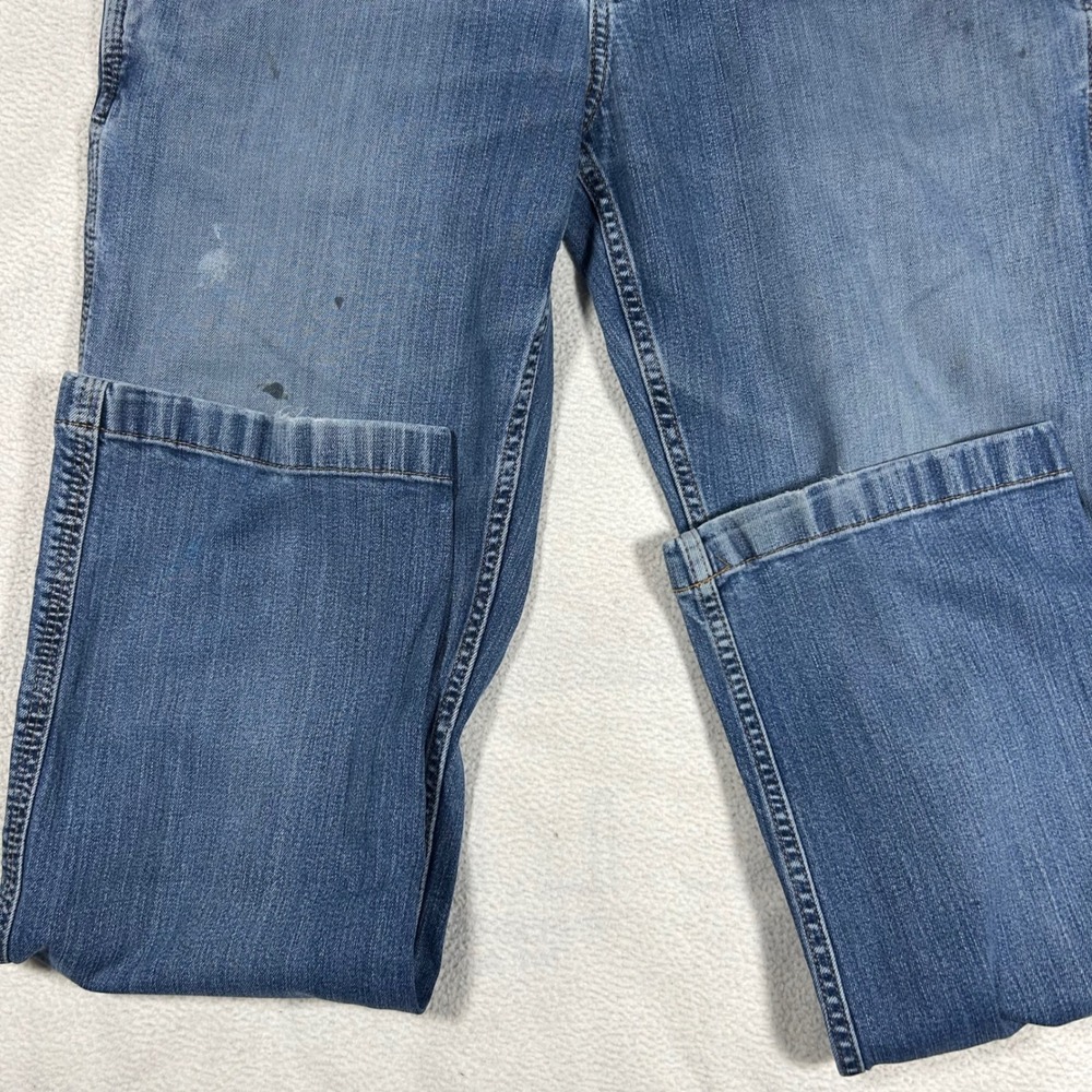 Carhartt Carpenter Jeans Mens 36x32 Blue Relaxed Fit Utility Denim Work Pants - Picture 4 of 9